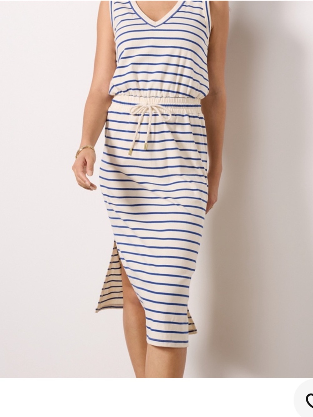 Evereve sleeveless striped dress